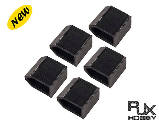 RJXHOBBY XT60 Battery Protective Cover Charged/Discharged Battery Indicator Caps 5 Pack Black