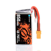 BetaFPV 4S 850mAh 75C Lipo Battery (2 pcs)