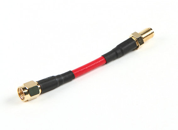 Aomway RP-SMA Plug to SMA Jack Conversion Cable L=80mm red