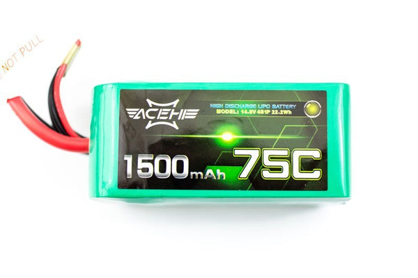 AceHE 1500mAh 75c 4S Lipo Battery