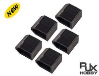 RJXHOBBY XT60 Battery Protective Cover Charged/Discharged Battery Indicator Caps 5 Pack Black